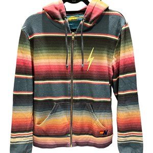 Aviator Nation Blue Serape Zip hoodie in a very sought after color/design.